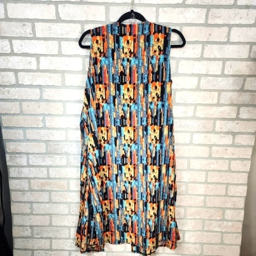 LULAROE JOY Sleeveless Vest Long Duster Size M